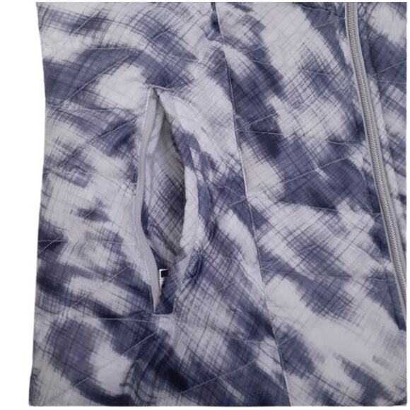 Athleta Altitude Goose Down Winter Outdoor Puffer Zip Front Vest Gray Cloud S - Picture 5 of 12